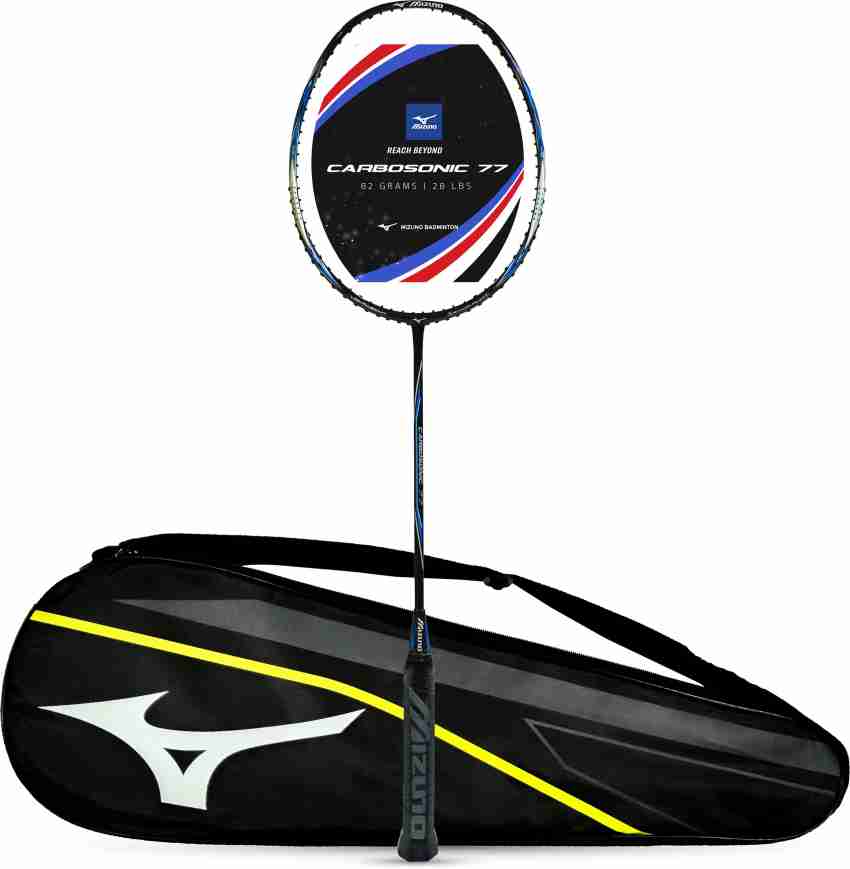 MIZUNO Carbosonic 77 Japanese HM graphite 28 LBS Black Blue Silver Unstrung Badminton Racquet