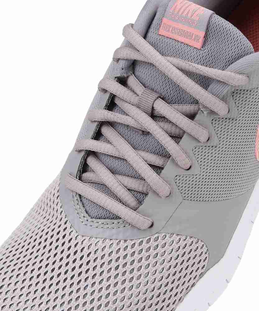 Nike flex essential women's grey best sale and pink