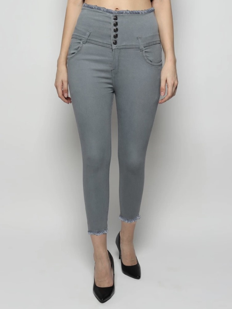 TRANDYLOOKS Skinny Women Grey Jeans Buy TRANDYLOOKS Skinny Women