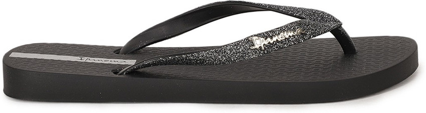 Ipanema black glitter flip flops 2025