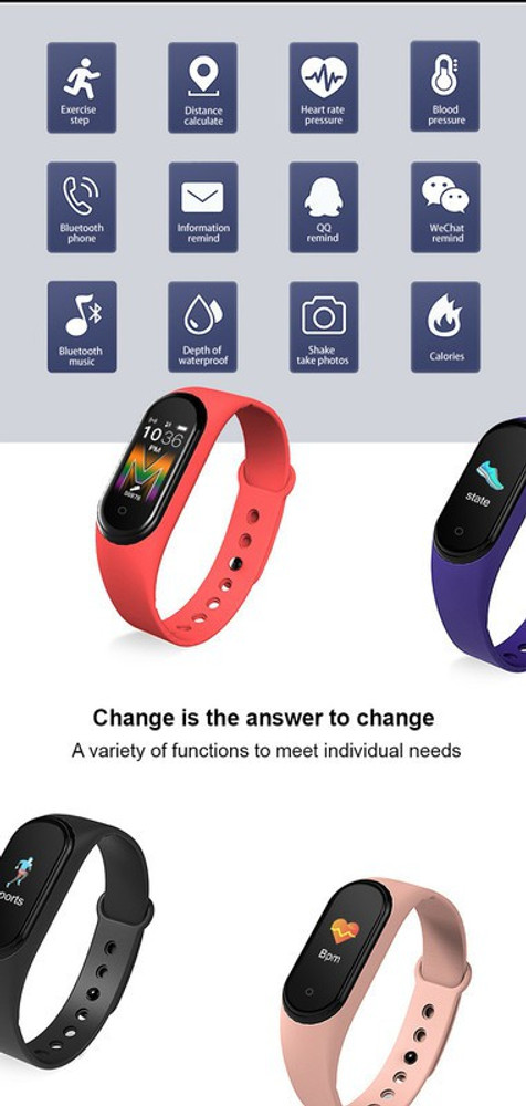 M3 pro smart discount band waterproof fitness tracker