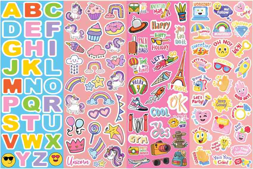 woopme 29 cm Scrapbook Stickers Set For Journal, Diary Self