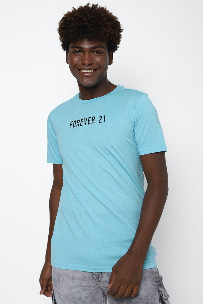 FOREVER 21 Typography Men Round Neck Blue T Shirt Buy FOREVER 21 Typography Men Round Neck Blue T Shirt Online at Best Prices in India Flipkart