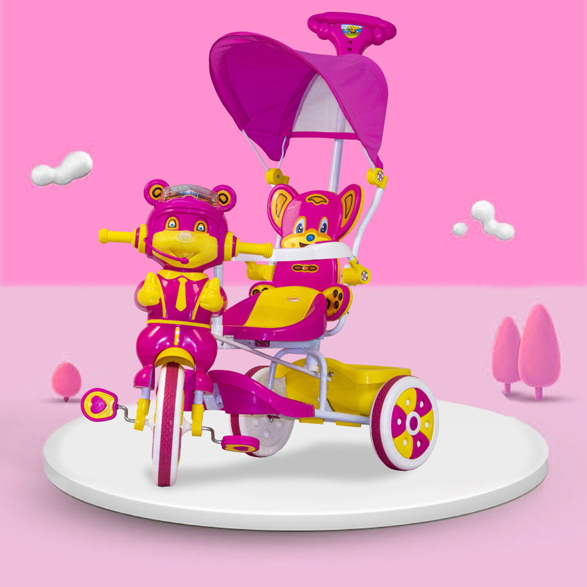 Childrens trike with parent handle hot sale