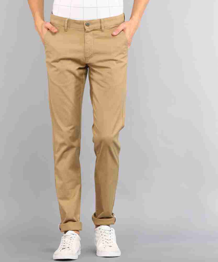 Louis Philippe Sport HOLIDAY Tapered Men Khaki Trousers - Buy Louis Philippe  Sport HOLIDAY Tapered Men Khaki Trousers Online at Best Prices in India