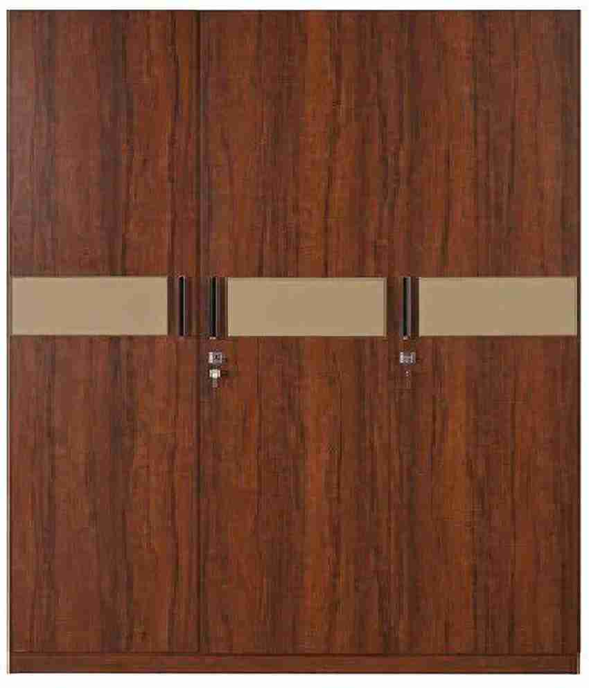 Lakdi The Furniture Co. Wooden 2 3 Door Wardrobe Solid Wood 3