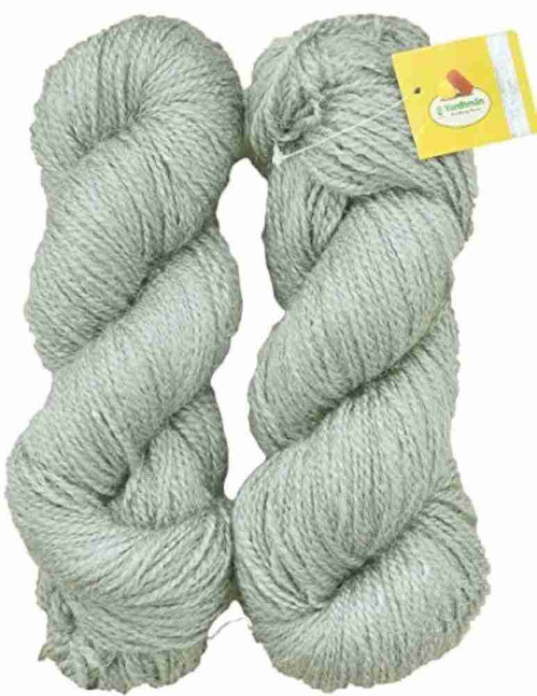 KYSS Vardhman Blanket Knitting Yarn Thick/Mottu Light Grey (1 Ball 200 Gram  Each) Wool, 200 Gm Best Used With Knitting Needles, Crochet Needles Wool  Yarn For Knitting Shade No-17 : : Home