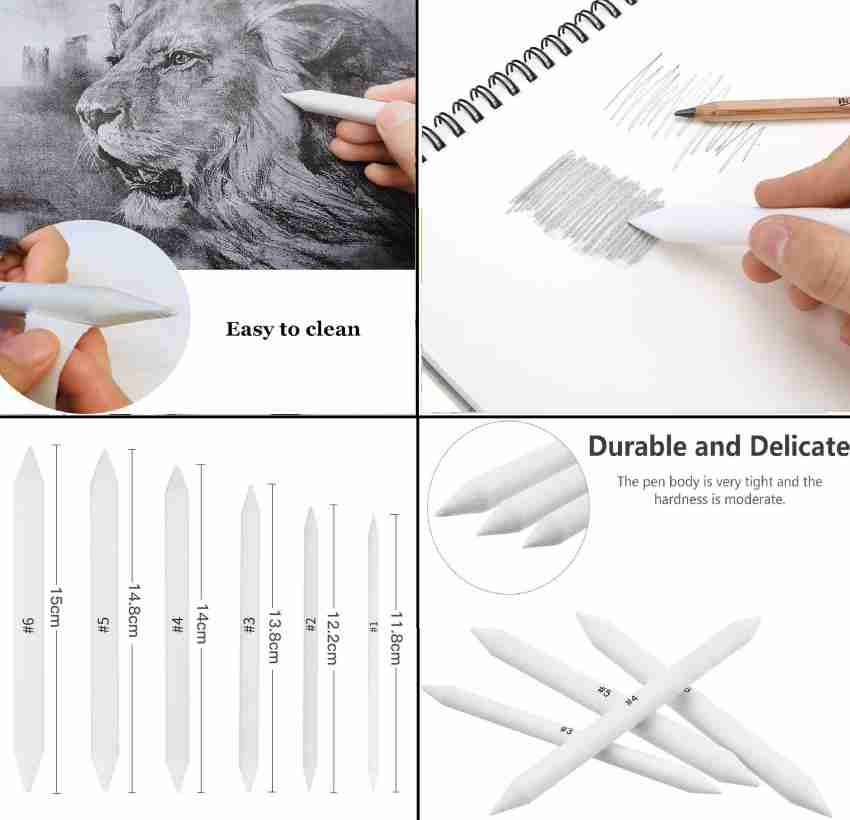 mixale Camlin High Quality Drawing Pencil With Paper  Blending Stumps - Drawing Art Set