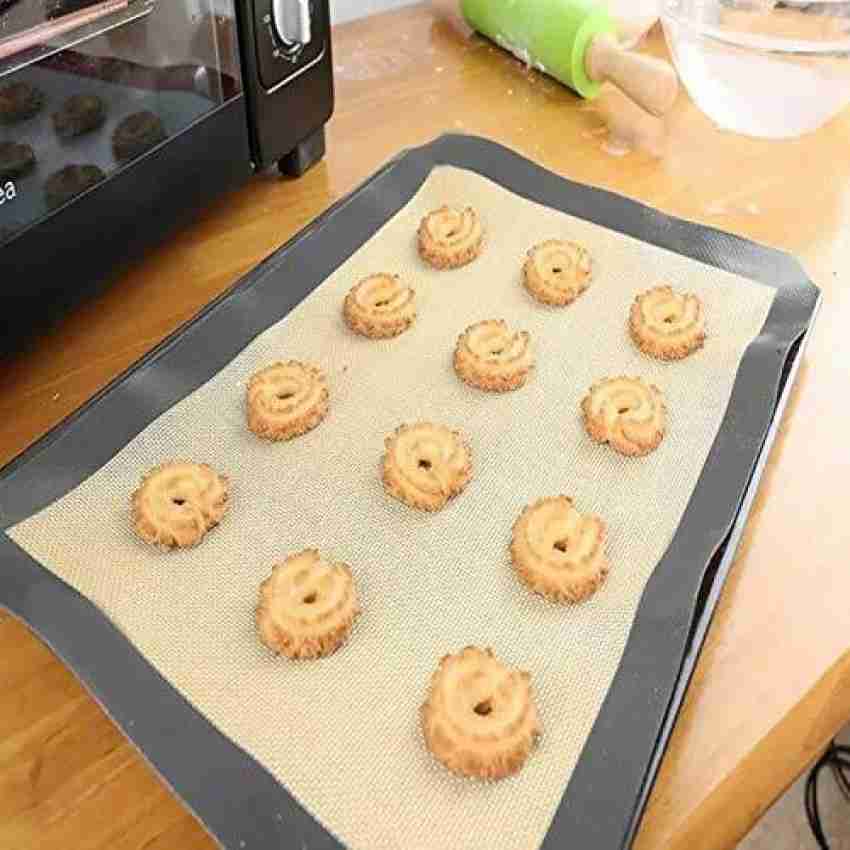 Non-Stick Silicone Baking Mat Pad, 42*29.5cm Baking Sheet Glass