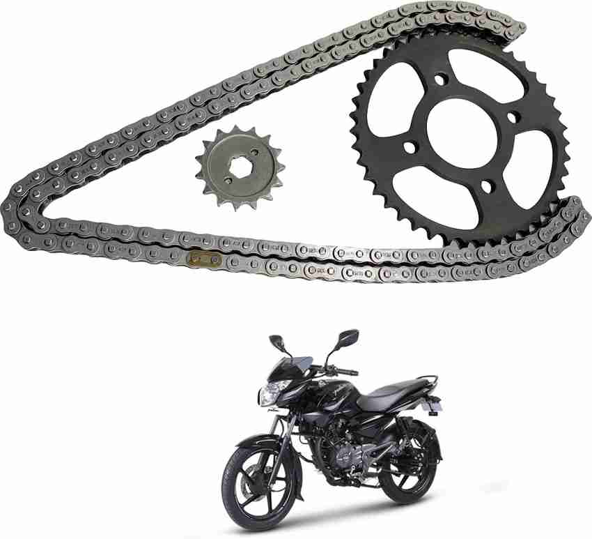Dhe Best Bike Chain Sprocket Wheel Chain Sprocket Set of 3 Black For Bajaj Pulsar 135 LS 43 Teeth Sprocket Price in India Buy Dhe Best Bike Chain Sprocket Wheel Chain Sprocket Set of 3 Black For Bajaj...