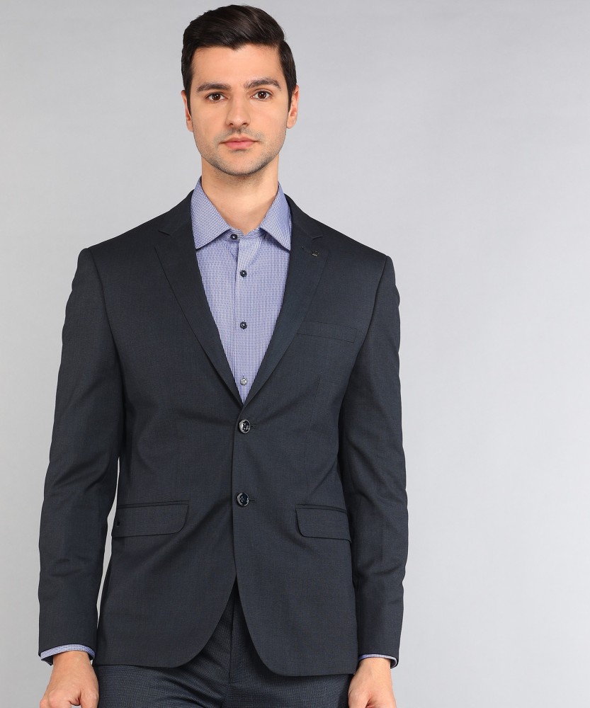 Louis Philippe Blazers And Coats : Buy Louis Philippe Black Solid Blazers  Online