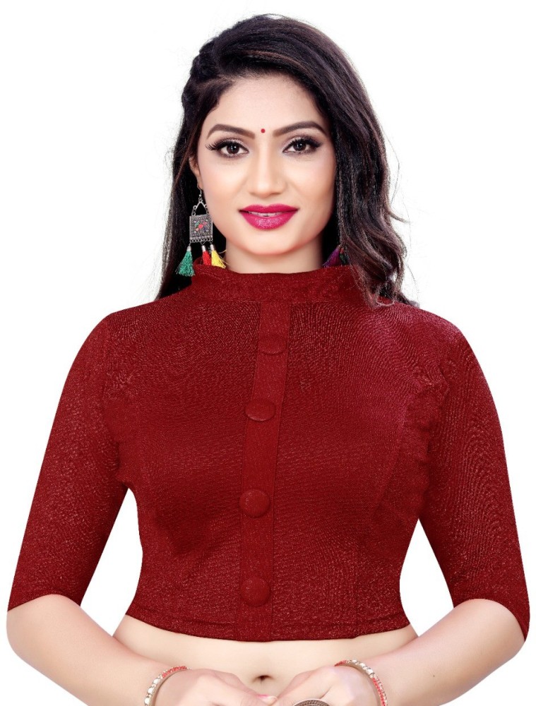 High neck blouse clearance online