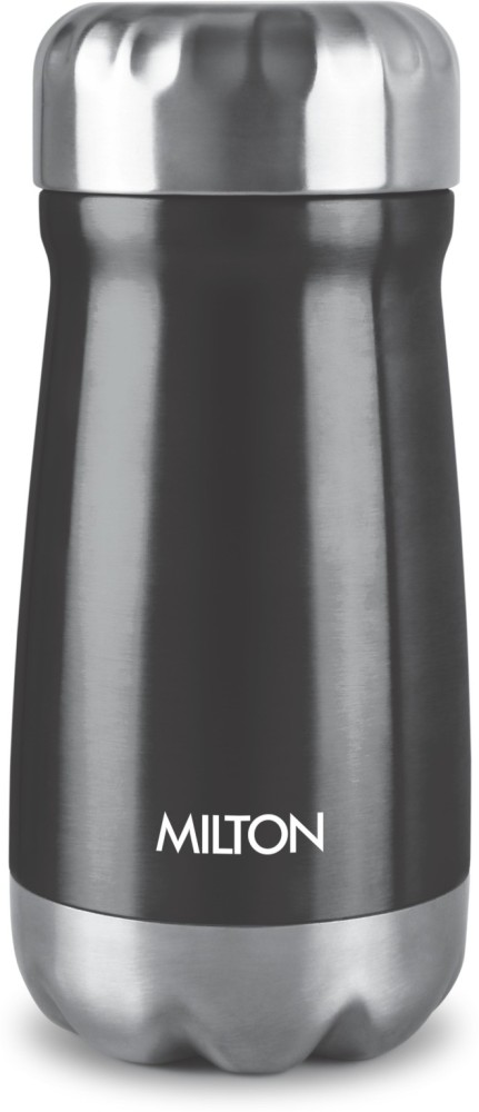 Milton Eminent 400 Thermosteel Water Bottle, 369 ml, Black