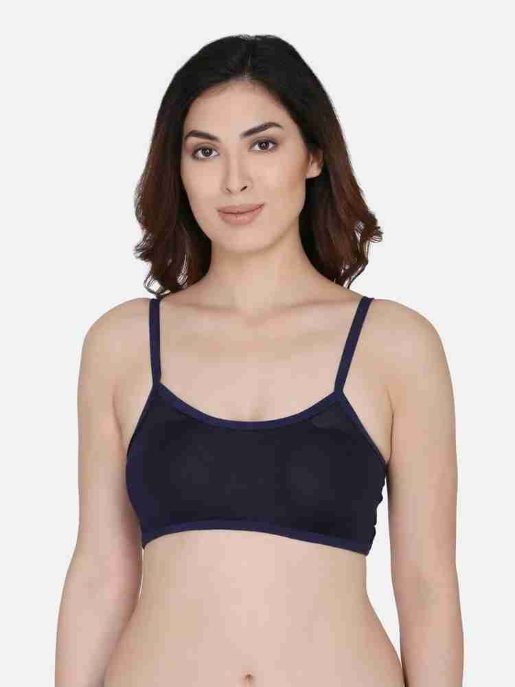 Meera's Era Women's Cotton Blend Sports Bra Non Padded Pack of  1(Size-32,Color-Red)