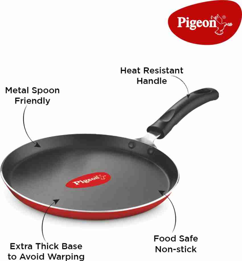 Pigeon Nonstick Skillet - 8 - Small Portable Frying Pan - Scratch Res –  Vedic Satvic