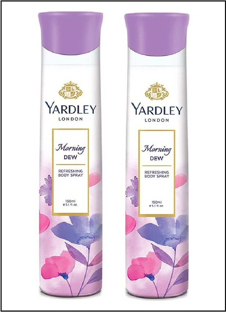 YARDLEY London Morning Dew Body Spray 150ML pack 2 Body Spray