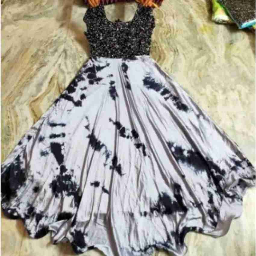 Frock black and white outlet