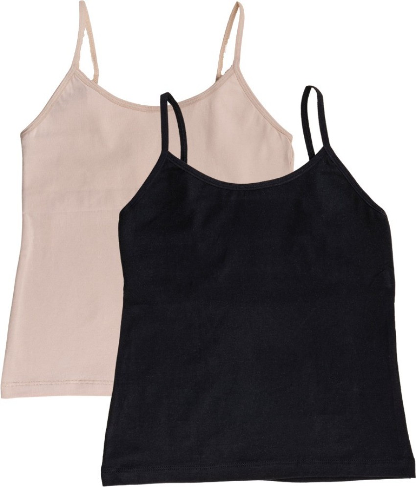 Teen Camisole | Flat Padded | Prevents Show Of Nipple Buds | Pack Of 2