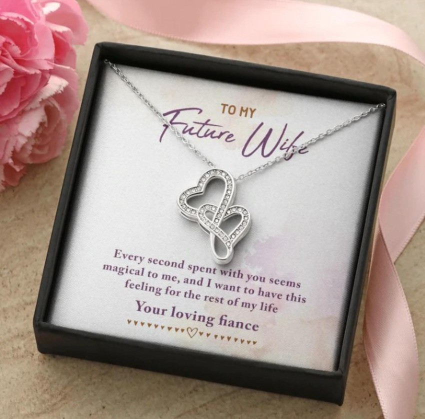 FABUNORA Best Unique Gift for Wife To Be - Pure Silver Pendant With Purity  Certifiacte Cubic Zirconia Silver Plated Sterling Silver Chain Price in  India - Buy FABUNORA Best Unique Gift for