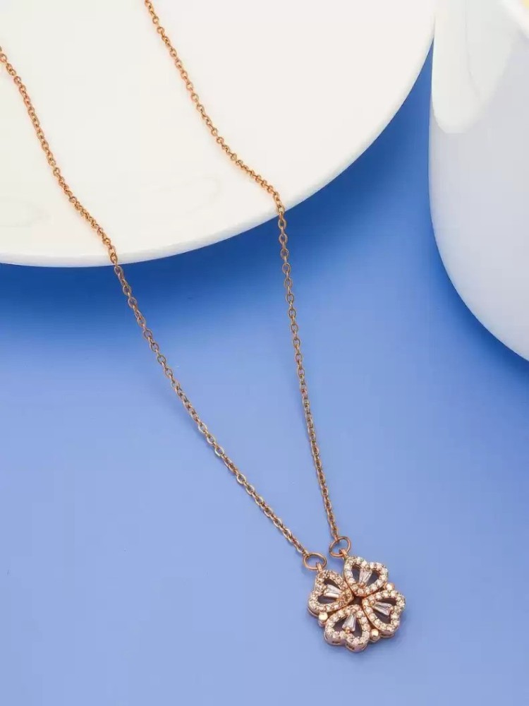 Rose gold deals toggle necklace