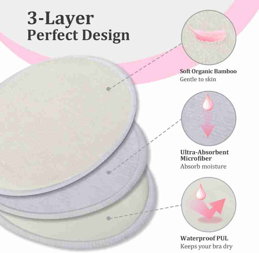Buy Ecommercehub Reusable, Absorbent, Discreet Fit, Leakproof Design, Super  Soft Pads For Mother Nursing Breast Pad (Pack of 6) Online at Best Prices  in India - JioMart.