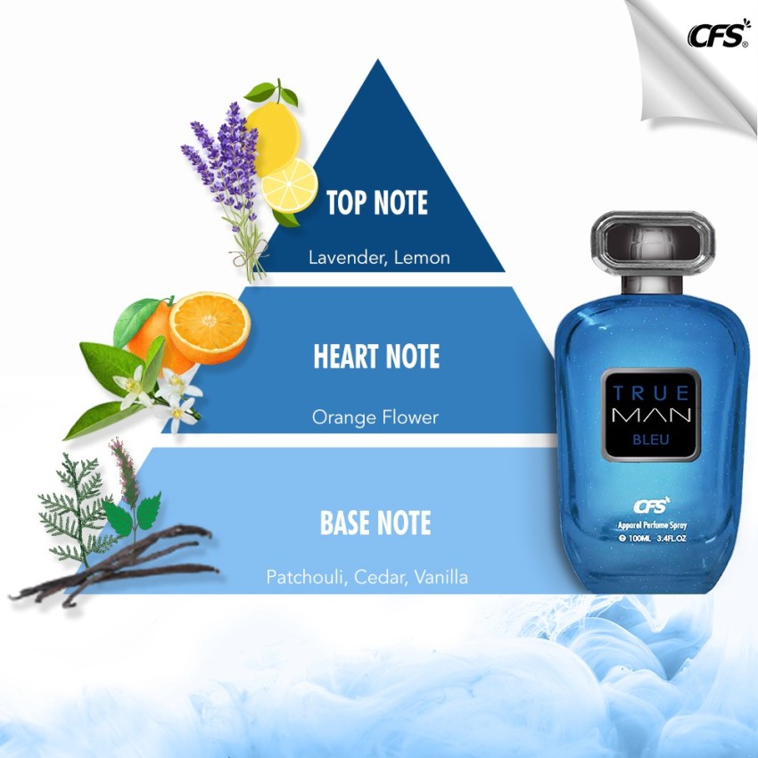 Buy CFS Pure Heart Blue Long Lasting Apparel Perfume Spray Online