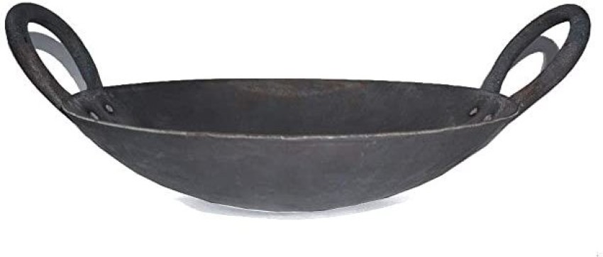 Grey 14 no. Cast Iron Kadai, Round, Capacity: 3 Litre