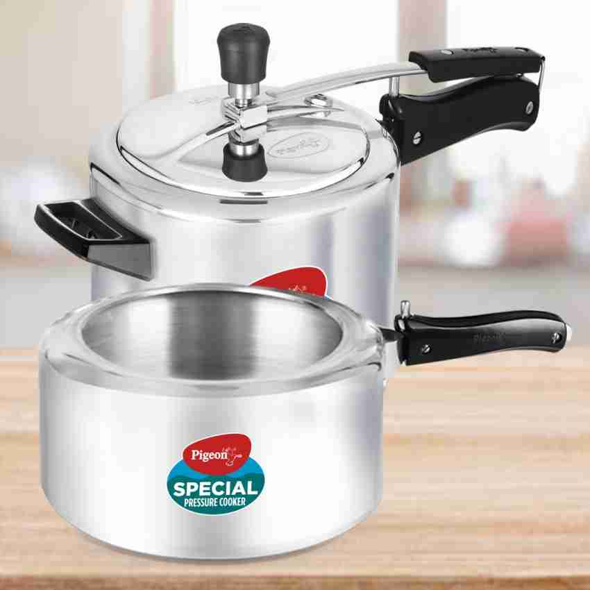 Pigeon Special Aluminium Pressure Cooker Combo 6.5 L 3.5 L