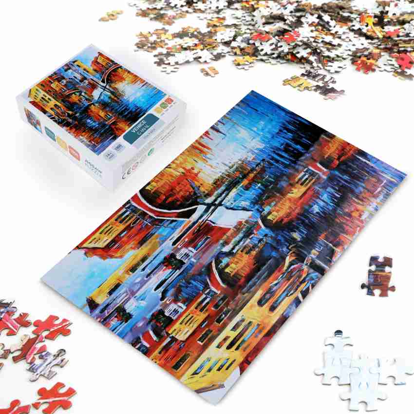 Brain Tree - Vibrant Tiles 1000 Piece Puzzles for for Adults And Kids 12+  Unique Puzzles