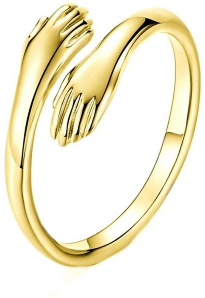 accessoo Trending Adjustable Hugging Finger Ring for couples and