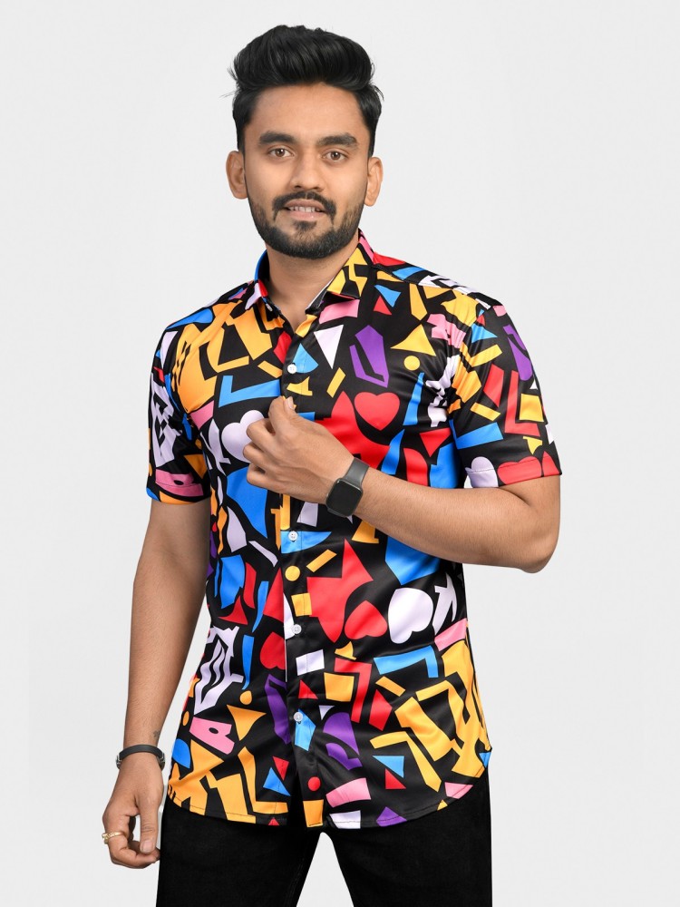 MENTIFIC Men Printed Casual Green Shirt - Buy MENTIFIC Men Printed Casual  Green Shirt Online at Best Prices in India