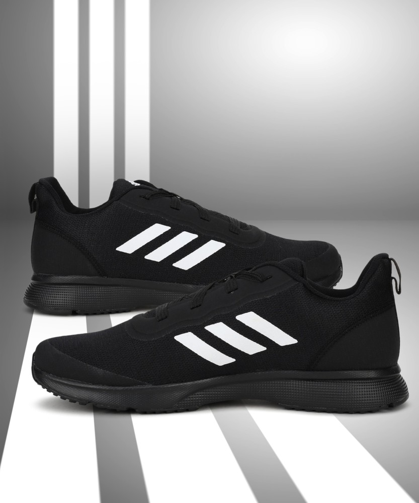 Running shoes clearance adidas black