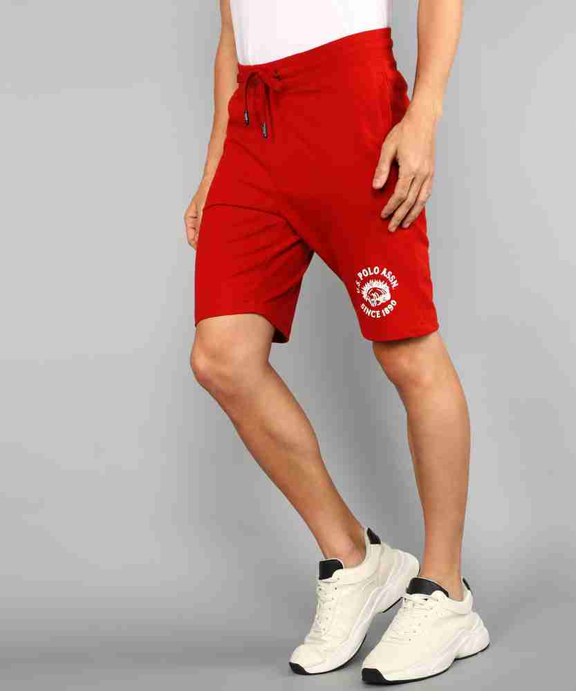 Red polo sweat best sale shorts