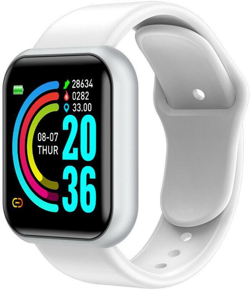 White smart best sale watch android