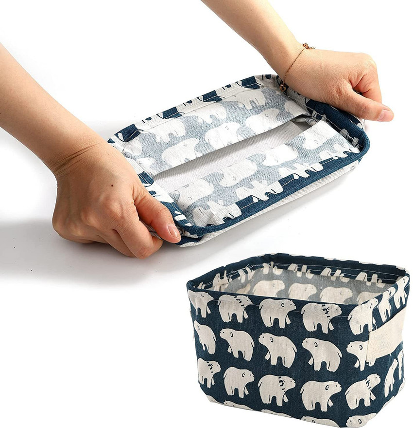 Canvas outlet storage containers