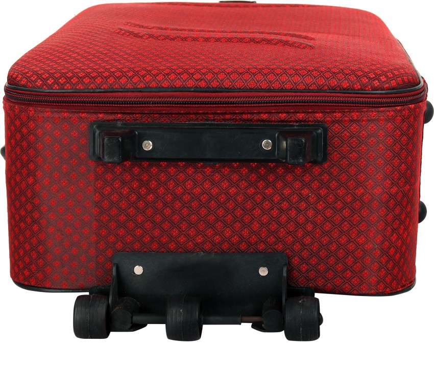 SKYLINE Travel 70L Trolley Bag With 3 Wheels Cabin & Check-in Set - 24 inch  Red - Price in India