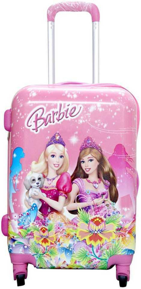 Swarn Taj Barbie 21inch Luggage Travel Suitcase for Kids Trolley