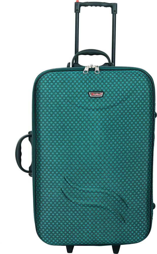 Skyline 20 Inch 50L Luggage Travel Duffel Trolley Bag with Wheels for Men  and Women-Green
