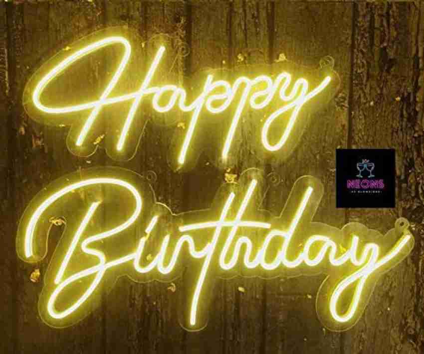 Generic 6 Happy Birthday Led Neon Sign Custom Night Light Sign For Birthday  Party Decor Oh Baby Neon Light @ Best Price Online