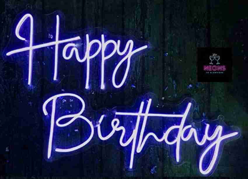 AS GLOWSIGNS Happy Birthday Neon Light Night Lamp Price in India - Buy AS  GLOWSIGNS Happy Birthday Neon Light Night Lamp online at