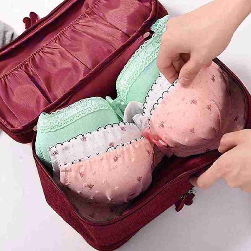 3 Layer Lingerie Organizer Bag, Travel Pouch for Storage bag of