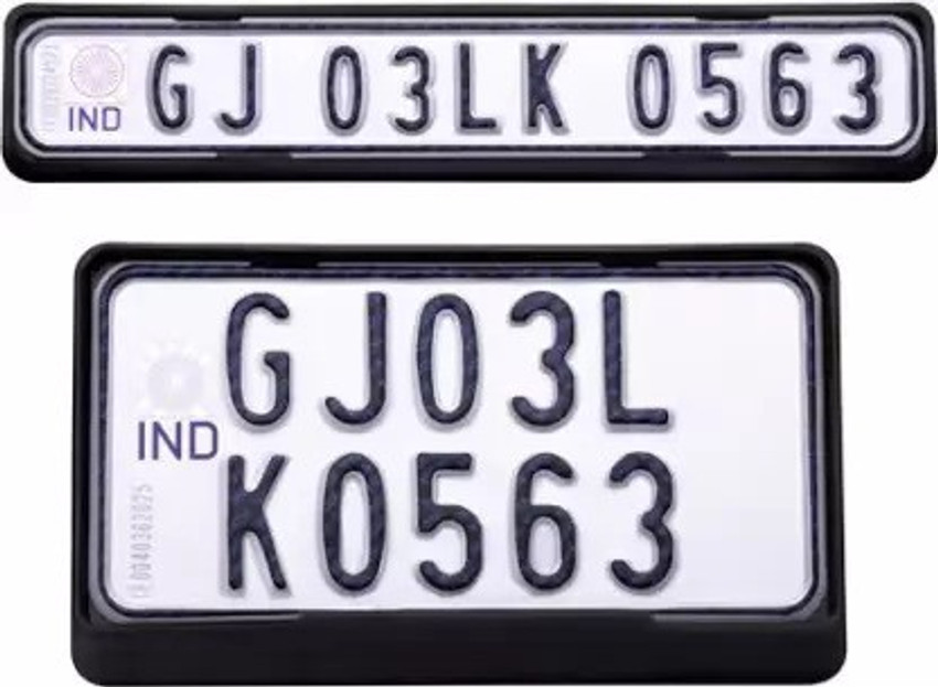 Number plate for clearance bike