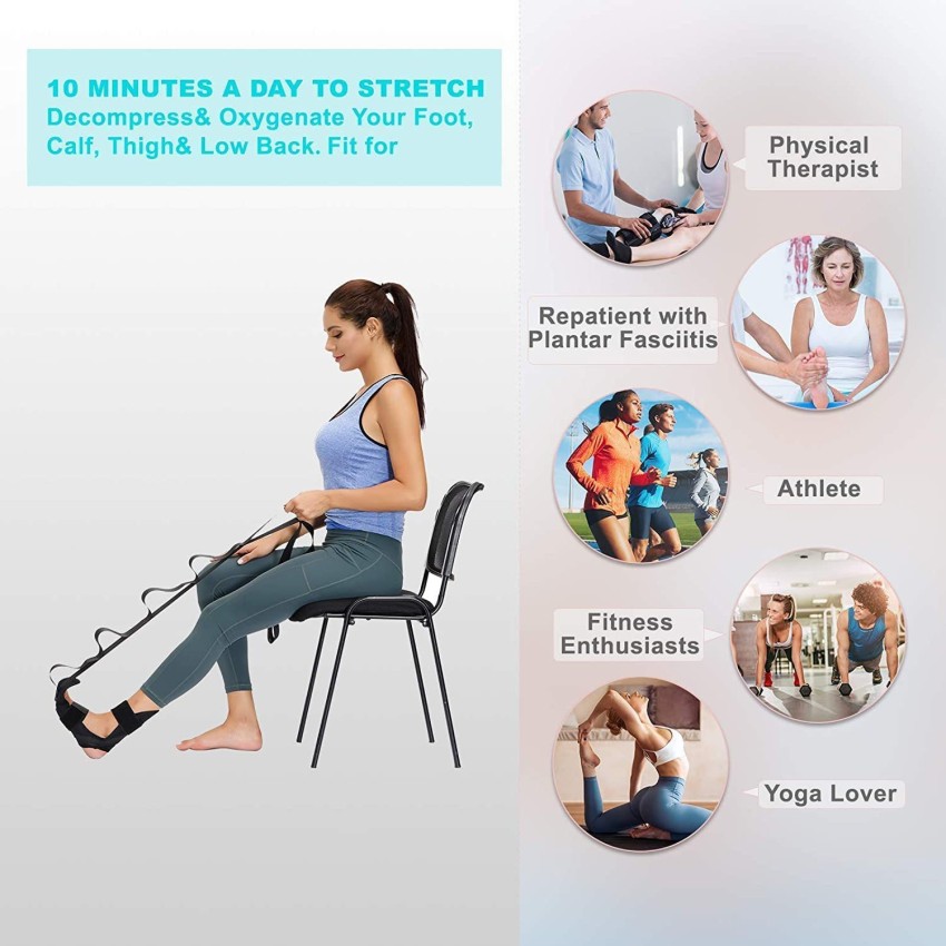 2 Pack Yoga Stretch Strap, Leg Stretcher Foot Stretching Belt With Loops,  Yoga Rehabilitation Belt Stretching Strap