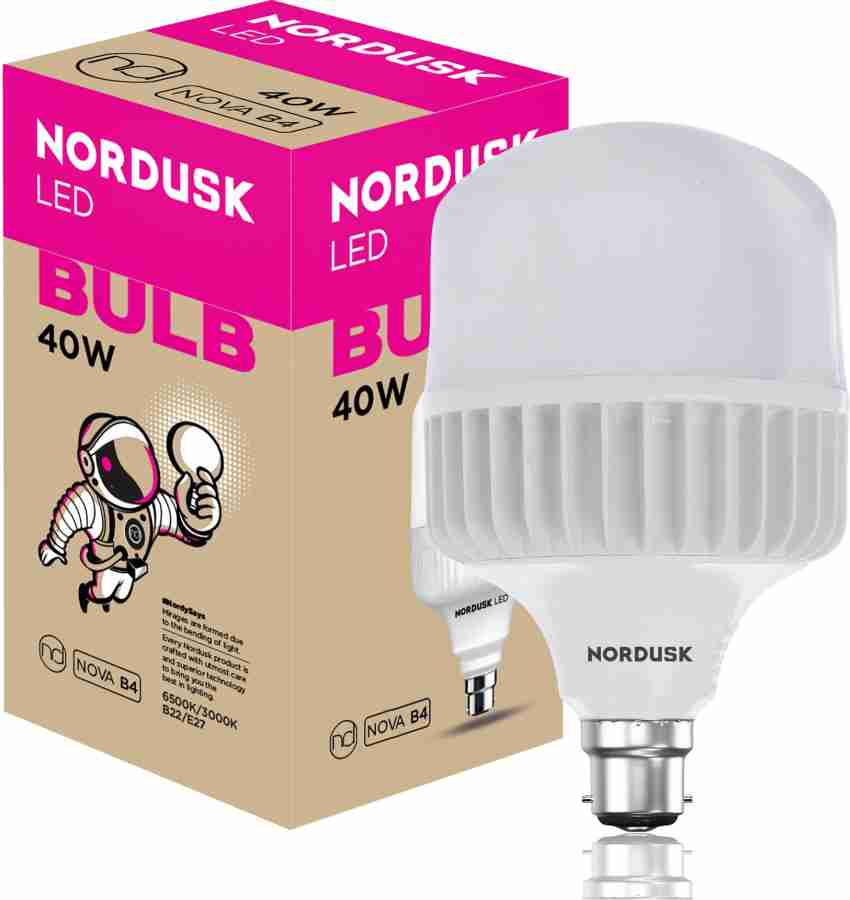 Ceramic NORDUSK 3 W Round B22 LED Bulb, For Home, Cool daylight at Rs  40/piece in Kolkata