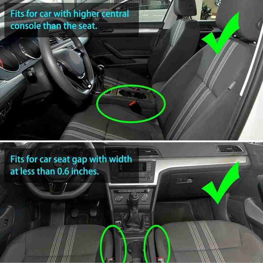 carxen Car Console Side Storage Organizer Seat Gap Filler Pockets