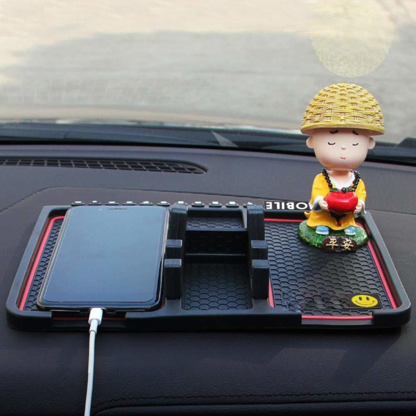 coku Car Accessories Anti-Slip Car Dashboard Mat & Mobile Phone