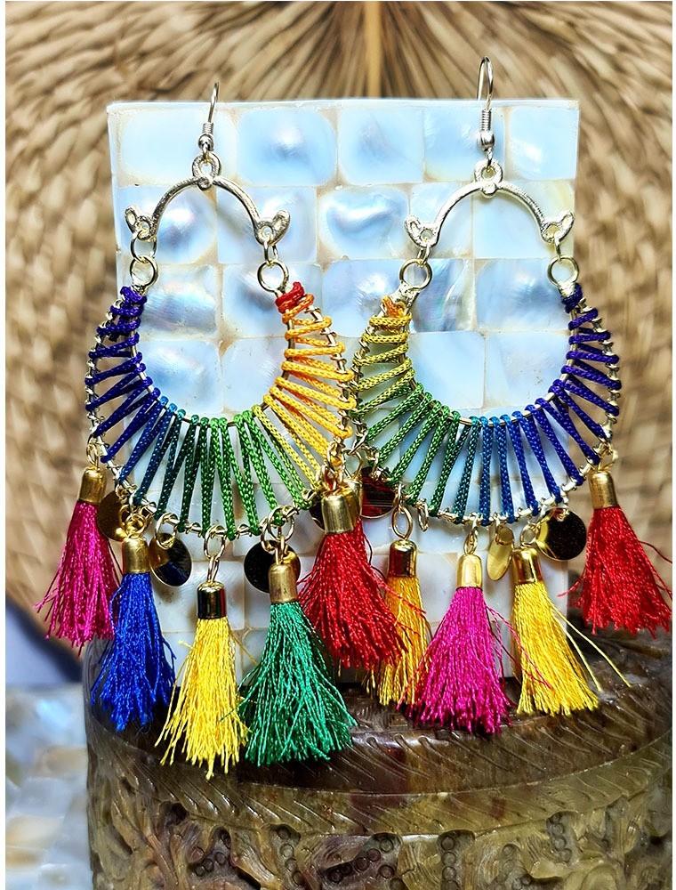 Tassel on sale earrings flipkart