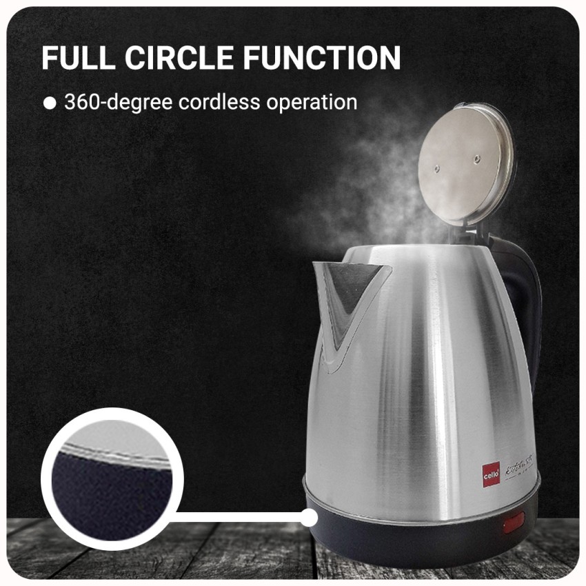 Cello electric kettle 1.5 outlet litre