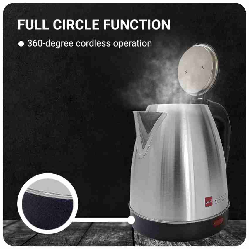 Cello Quick Boil Primo 1.5 Litre Electric Kettle 1500 Watts- Free Shipping