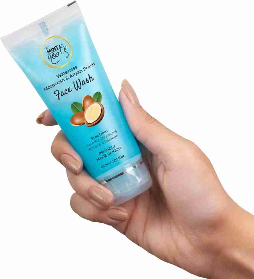 MINTROOTS Waterless On The Go Face Cleanser Moroccan Argan Oil